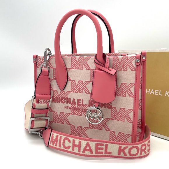 Michael Kors Mirella Small Shopper Top Zip Satchel Xbody Bag - Picture 3 of 9